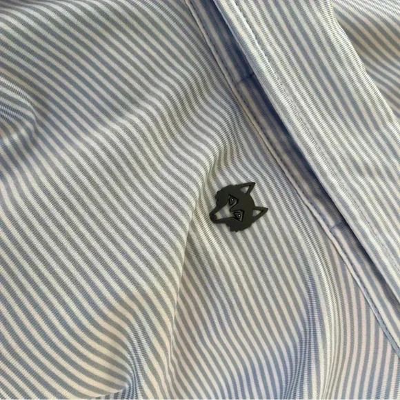 Greyson Mens Polo Striped Blue White XXL - Picture 6 of 8